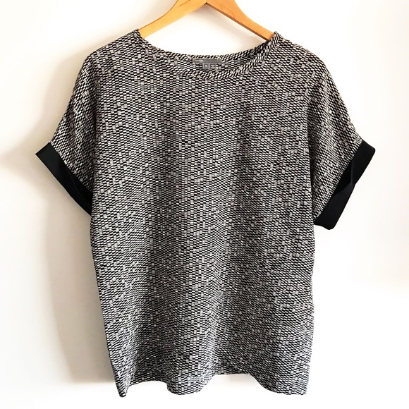 Vince Tops - Vince 100% Silk Loose Fit Short Sleeve Top S